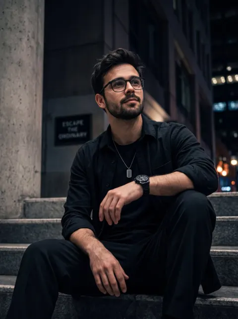 Urban Night: Cinematic Fashion Portrait