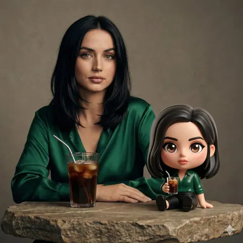 Cafe Portrait With Chibi Collectible