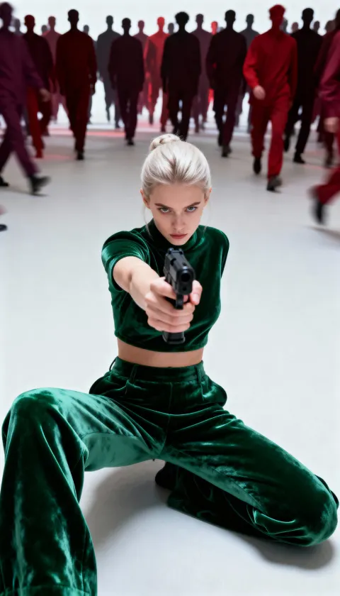 Emerald Velvet Gunwoman