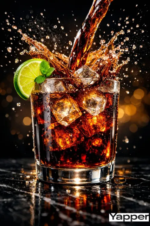 Luxury Cola Splash Moment