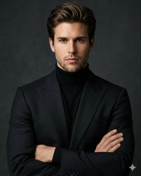 Luxury Menswear Editorial Portrait