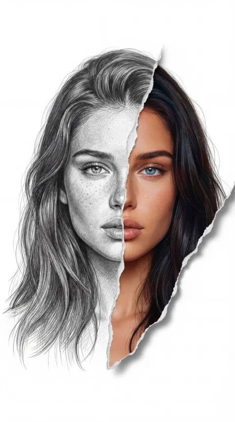 Torn Portrait: Reality Through Paper