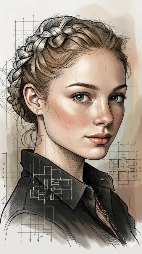 Refined Hybrid Portrait Illustration Style