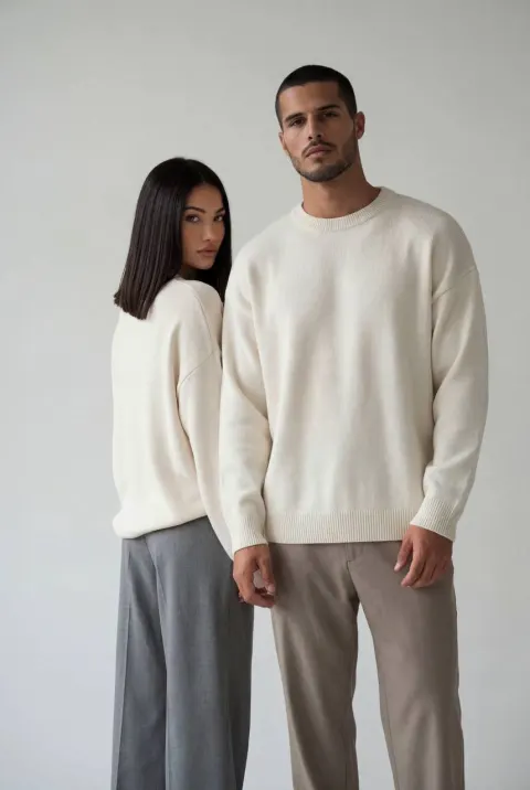 Minimalist Couple Fashion Portrait