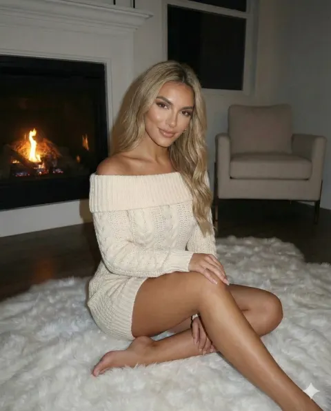 Cozy Winter Night Selfie