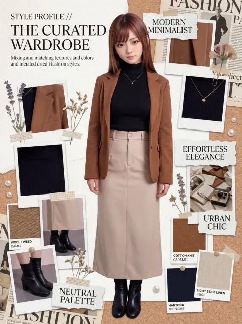 Editorial Fashion Moodboard Collage