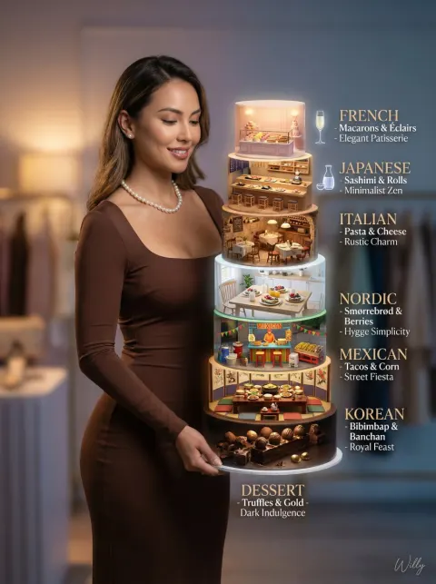 Seven Layer Gourmet Cake Art
