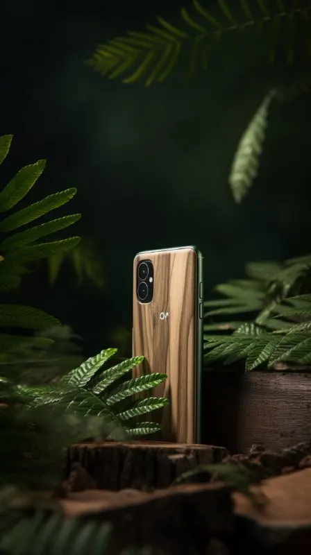 Nature-Inspired Wooden Electronics Product Photography