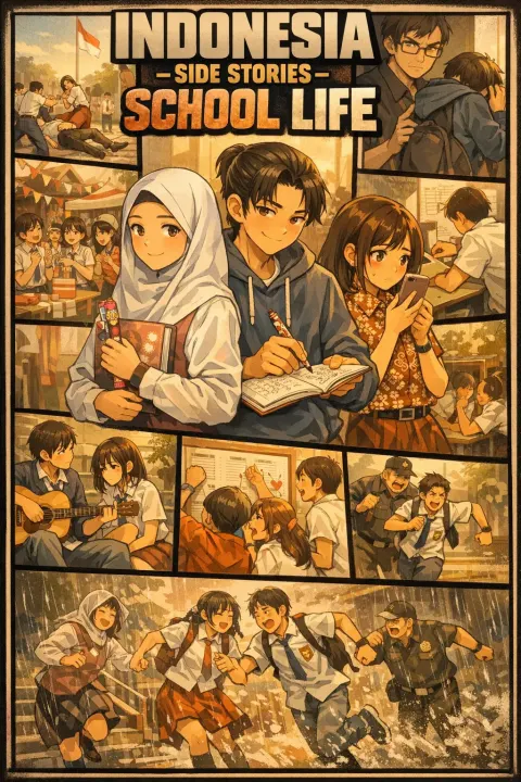 Indonesia School Life Anime Poster