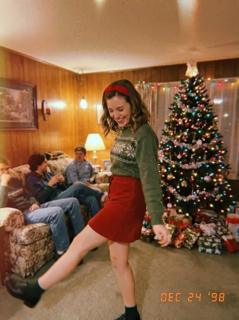 Retro Christmas Dance Snapshot
