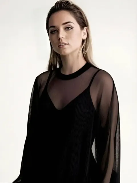 Slicked Back Wet Look High Fashion Portrait