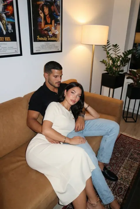 Cozy Apartment Couple Fashion Shoot
