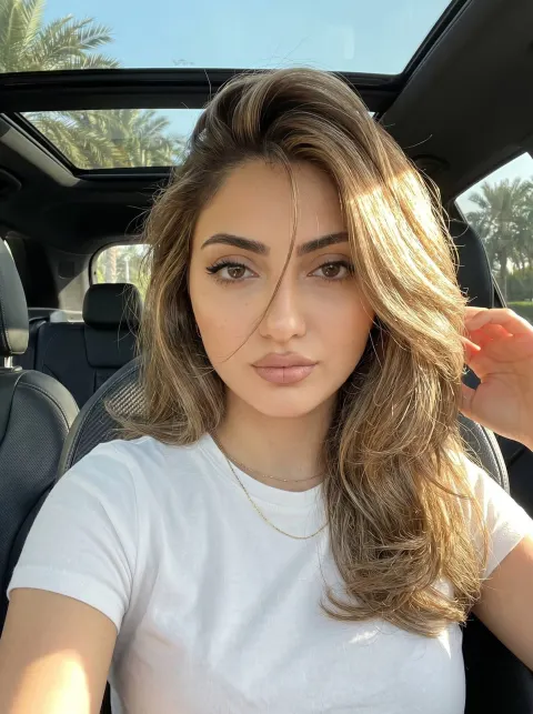 Golden Hour Car Selfie Portrait