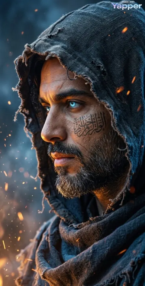 Hooded Warrior Dark Fantasy Portrait