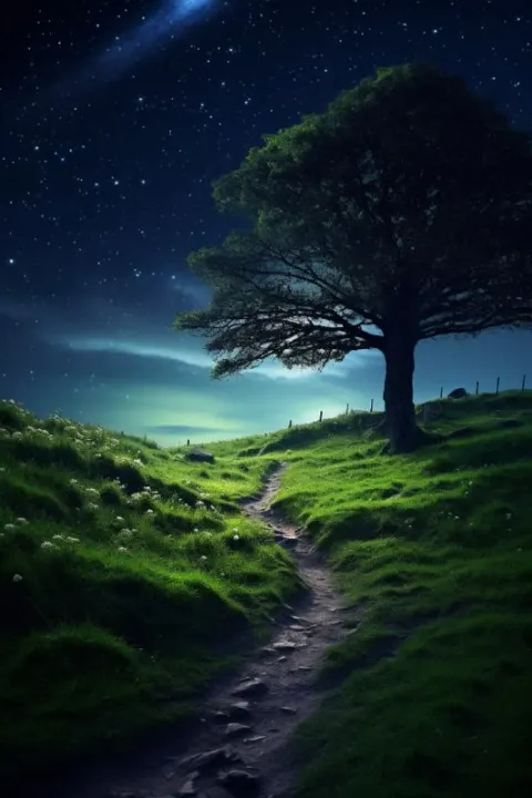 Dark Night Journey Visionary Alien Landscape Photography