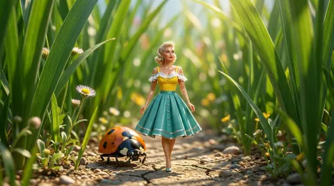 Retro Pin-Up in Tiny Wonderland