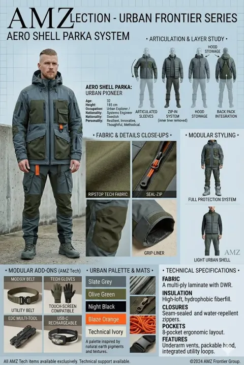 Men's Technical Outerwear Design Spec