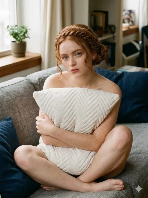 Redhead Muse Contemplative Portrait