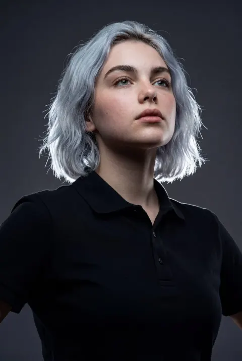 Bold Editorial Studio Portrait