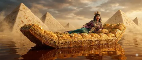 Cleopatra Baklava Barge Art