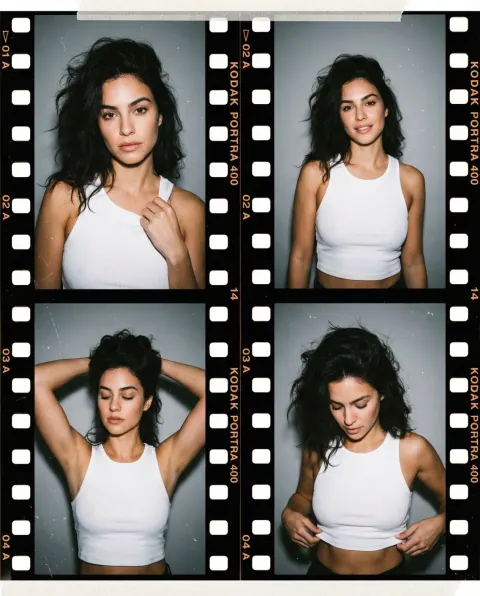 Film-Grid Fashion Portrait Series