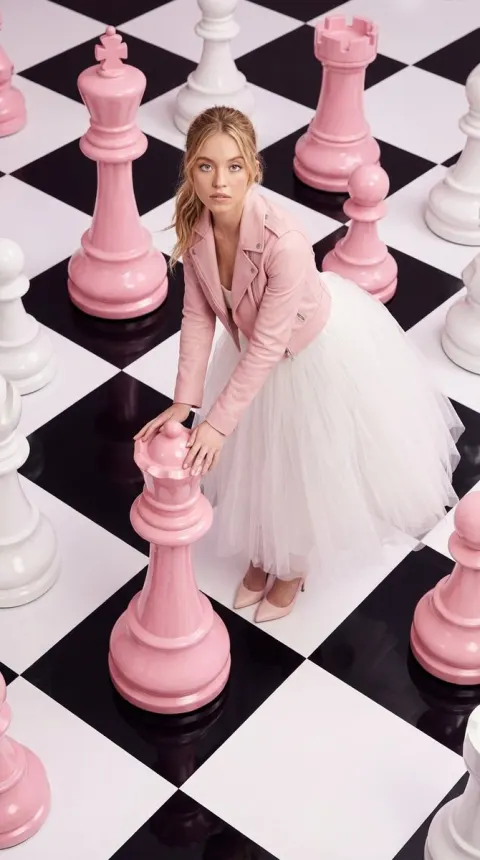 Surreal Pink Chessboard Fashion