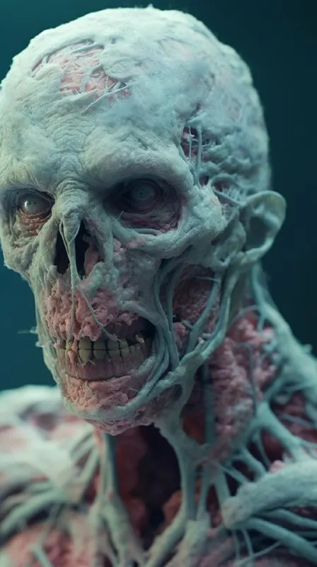 Giant Zombie Mutant Under Electron Microscope Effect