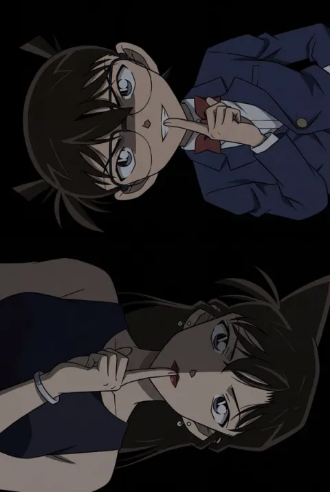Dark Mystery Duo Shush Gesture