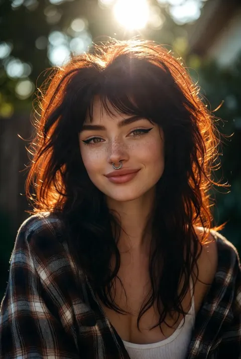 Golden Hour Freckled Portrait