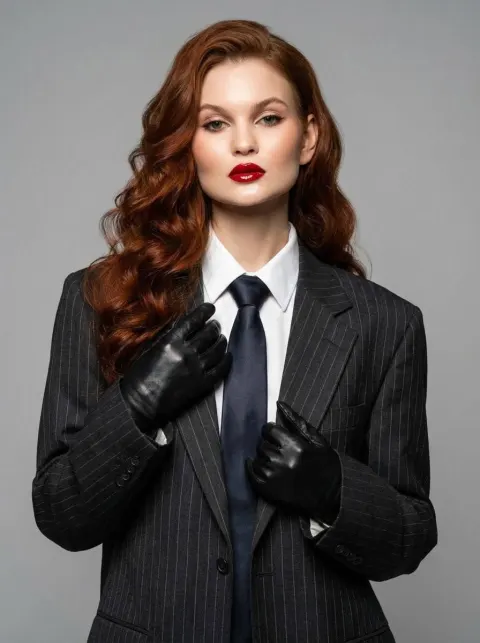 Power Suit Glamour Portrait
