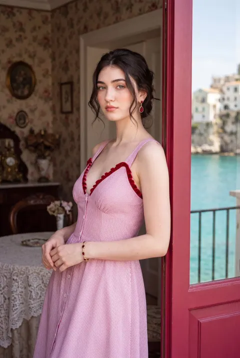Romantic Mediterranean Coastal Villa Portrait