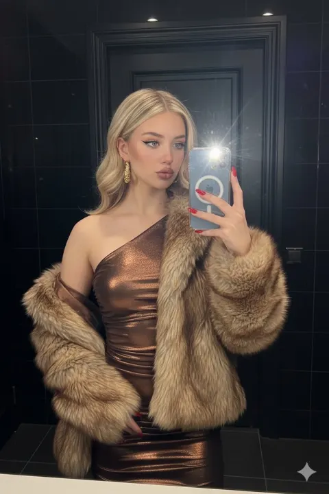 Flash Glamour Mirror Selfie