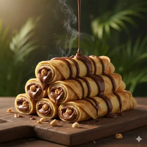 Chocolate Crepe Commercial Ad