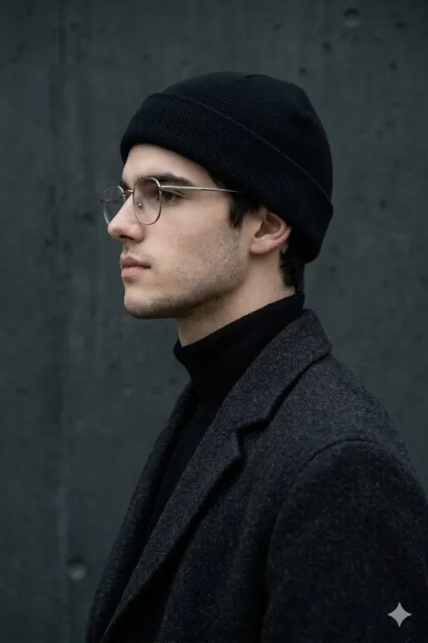 Minimalist Side Profile Portrait
