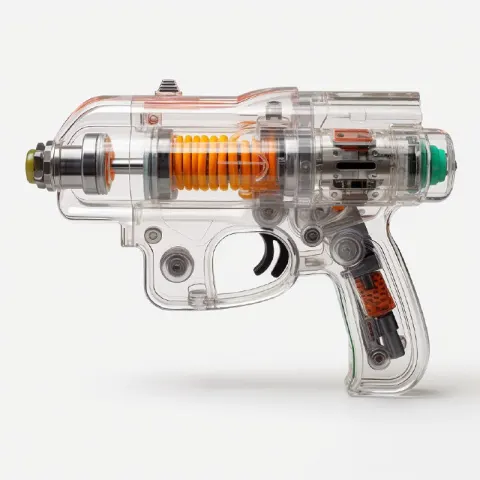 Scruffy 70s Transparent Plastic Raygun Profile Photo