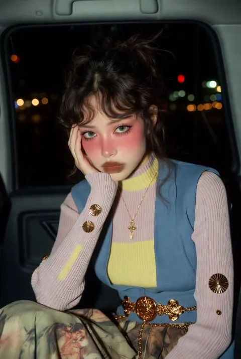 Neon Night Glam Doll Aesthetic