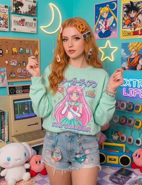 Retro Gamer Girl Aesthetic