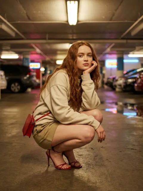 Neon Garage Fashion Crouch