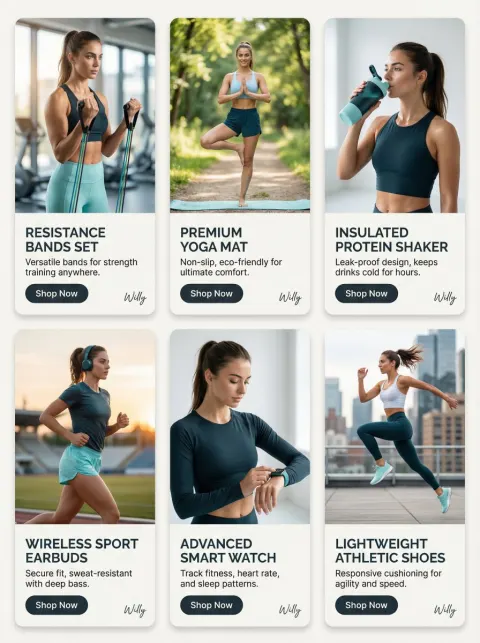 Fitness Product Glamour Showcase