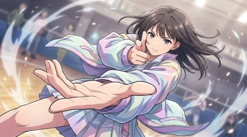 Dynamic Girl Finger Gun