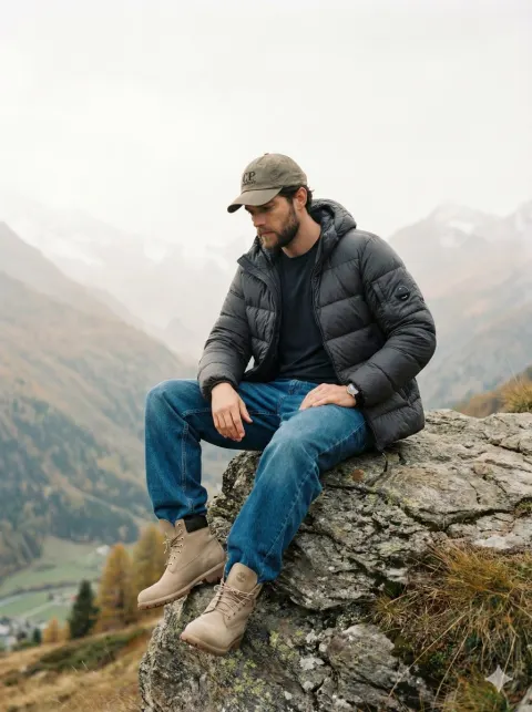 Cinematic Alpine Outdoor Fashion Editorial