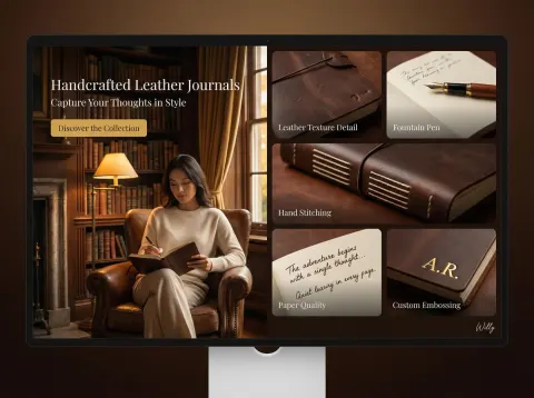 Handcrafted Leather Journals Collection