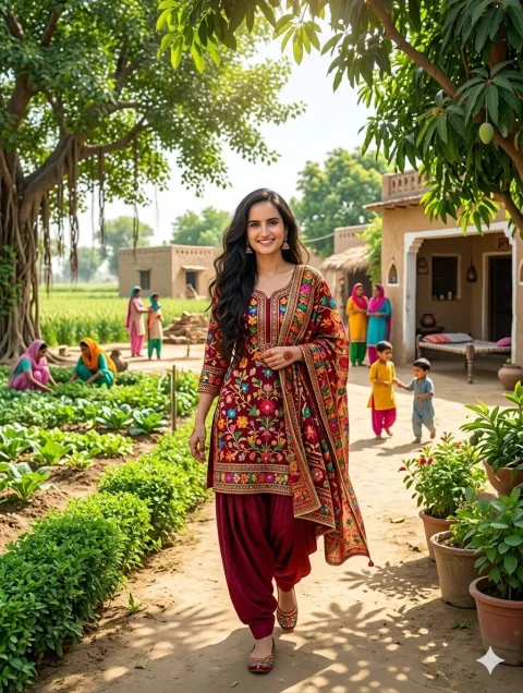 Punjabi Village Beauty