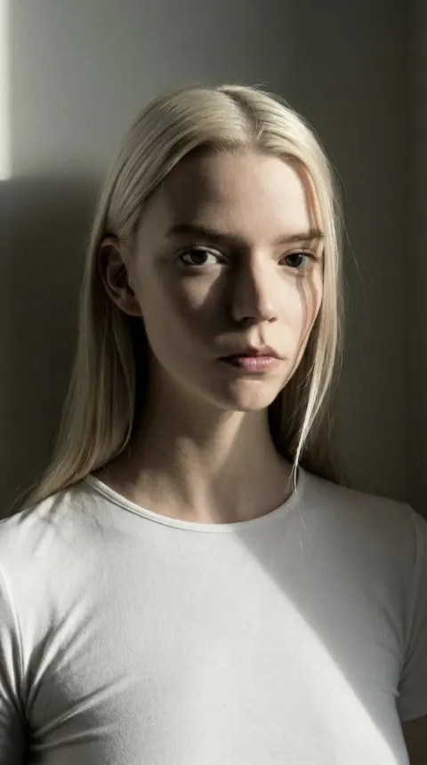 Cold Platinum Editorial Portrait
