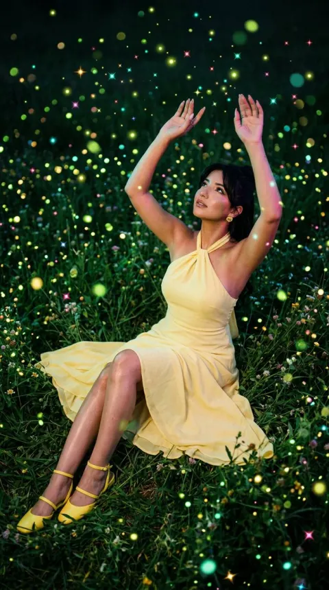 Magical Night Garden Firefly Portrait