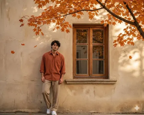 Autumn Light Stylish Portrait