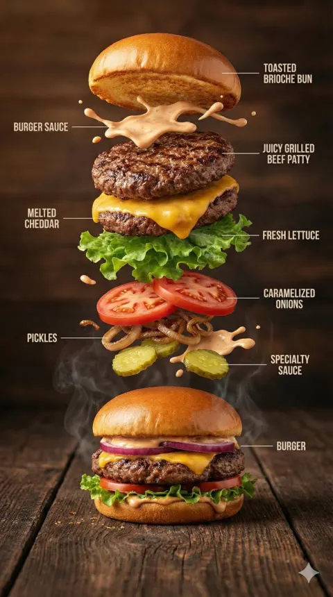 Gourmet Burger Infographic