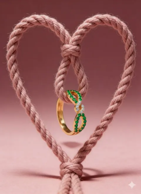 Romantic Heart Knot Jewelry