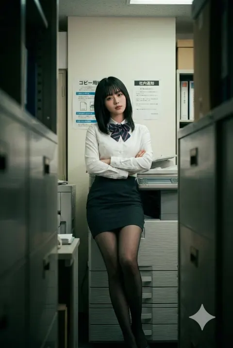 Voyeuristic Gaze in Copy Room