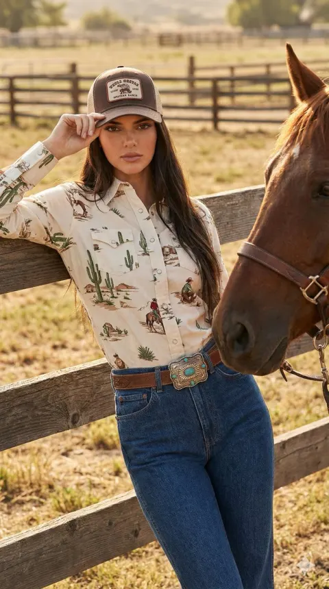 Western Stable Fashion Portrait